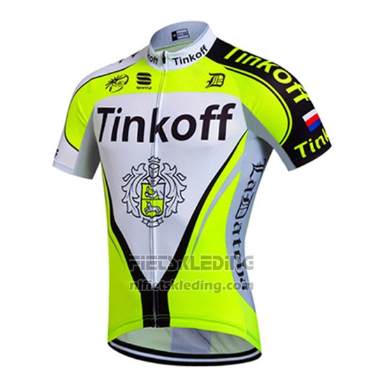 2016 Fietskleding Tinkoff Groen en Zwart Korte Mouwen en Koersbroek